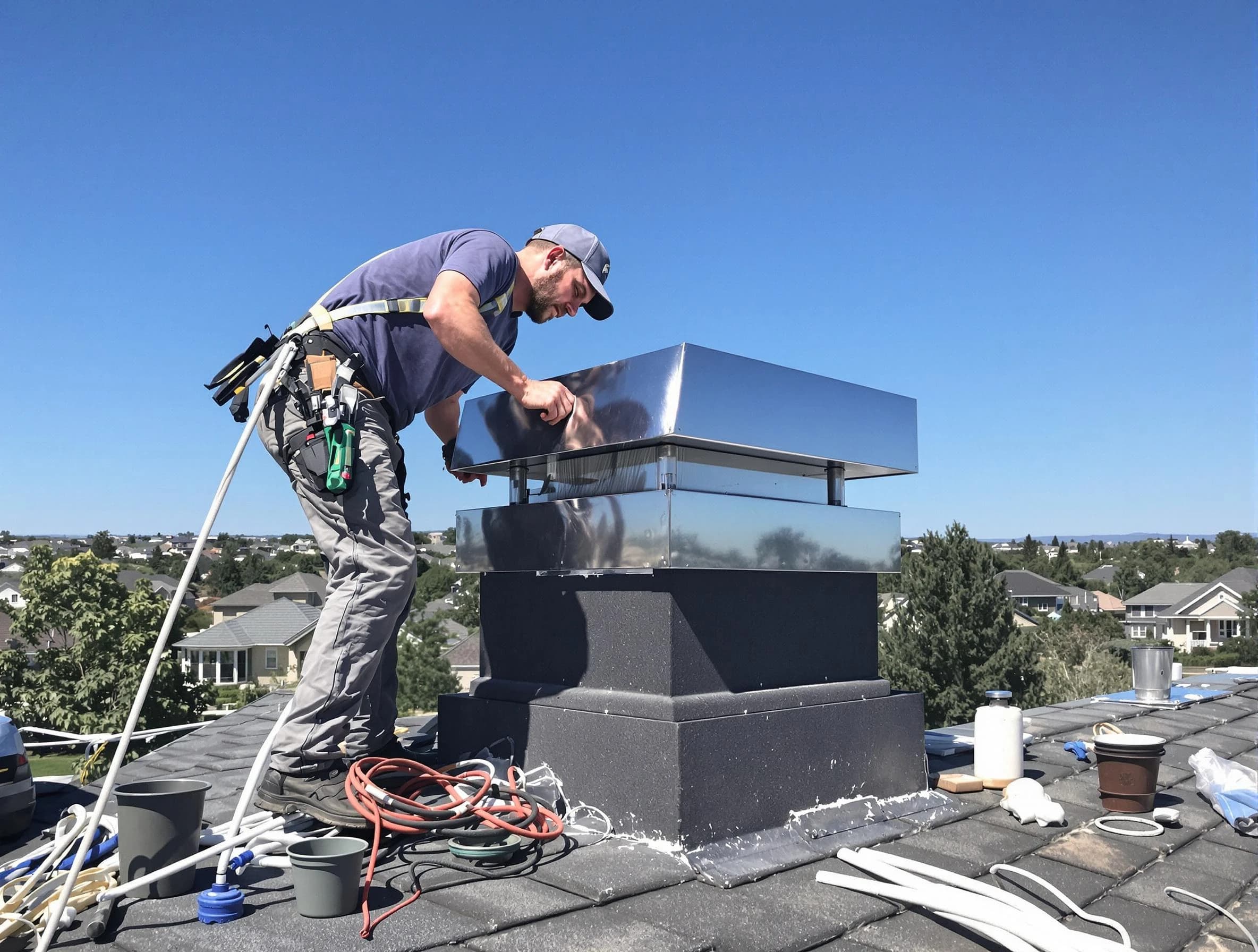 Chimney Cap Services service in Middleborough, MA