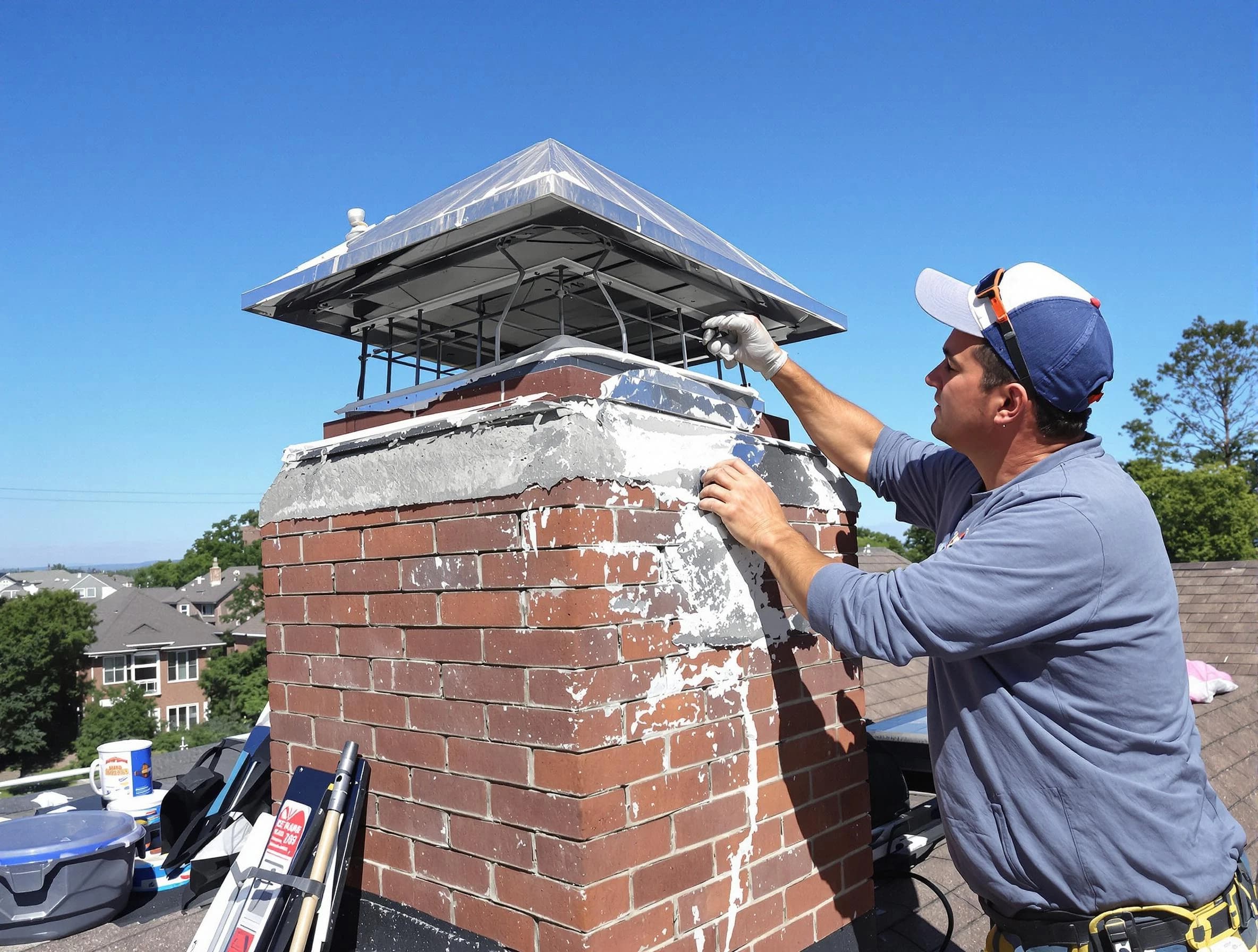 Chimney Crown Services service in Middleborough, MA